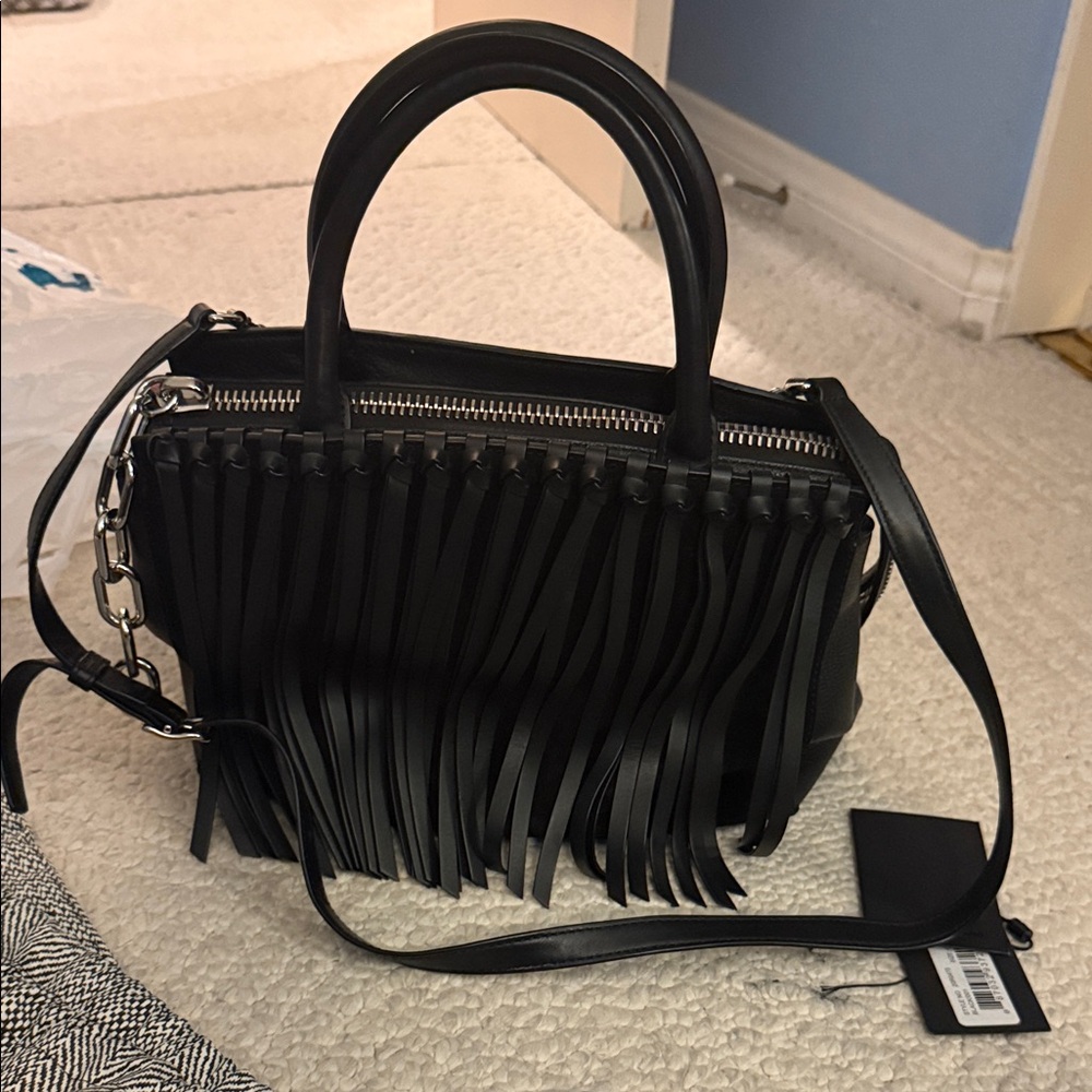 Alexander Wang Attica Leather Fringe Handbag